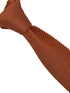 copper orange dark peach coral knitted tie